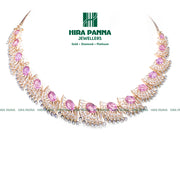 Fancy Tourmaline Stone Open Settings Diamond Neckwear